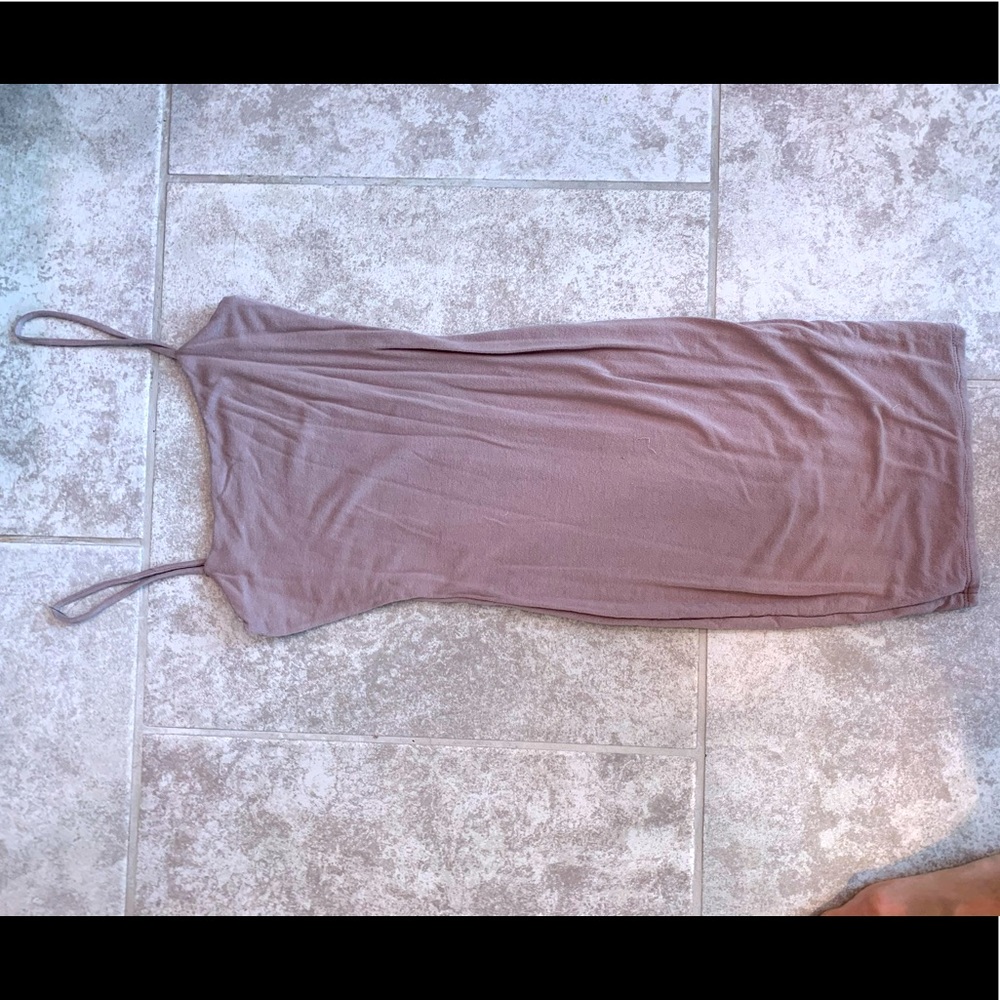 Tan Naked Wardrobe mini dress
